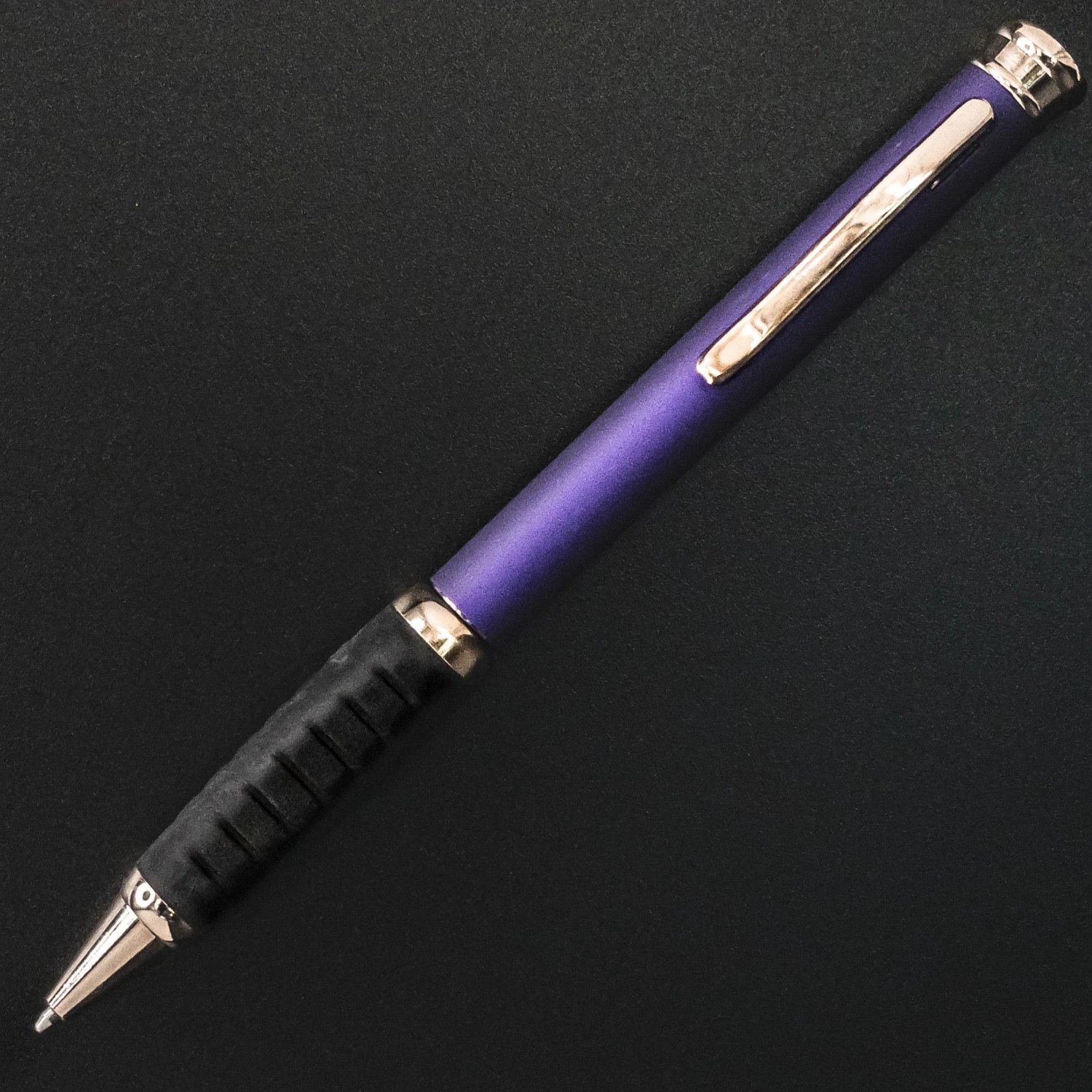 Executive Metal Ballpoint Pen, Purple & Gold 1 Executive Metal Ballpoint Pen, Purple & Gold