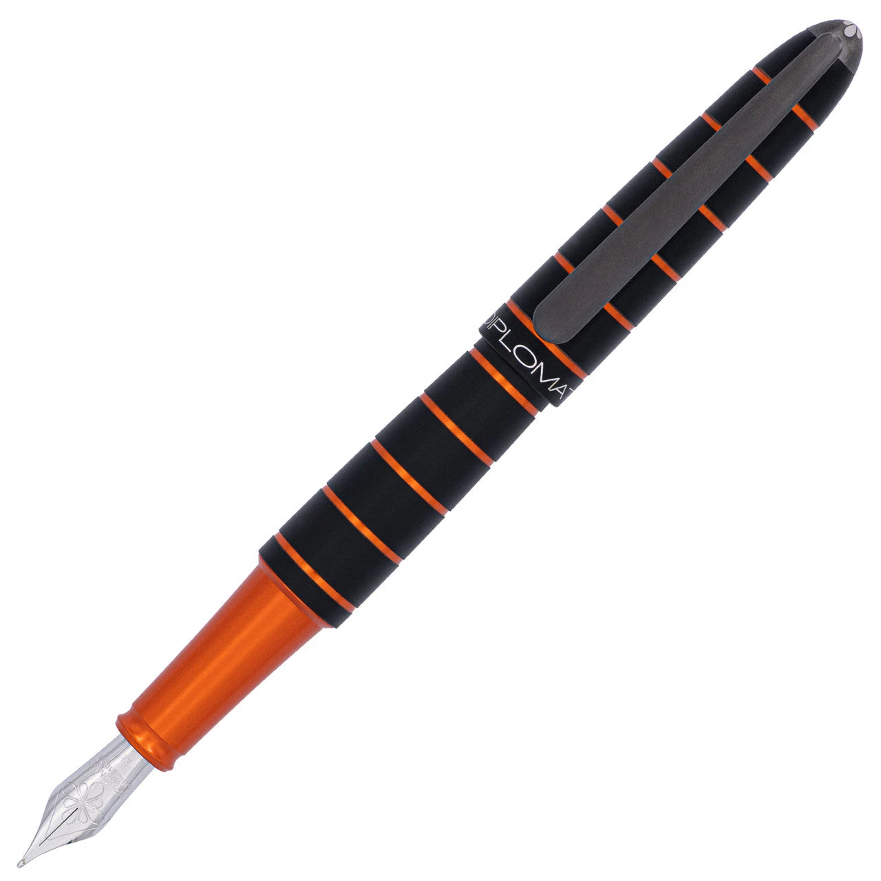 Diplomat Elox Fountain Pen Gift Set, Black & Orange 2 Diplomat Elox Fountain Pen Gift Set, Black & Orange - Image 2