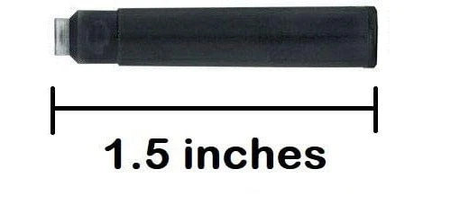24 Standard International Short Fountain Pen Ink Cartridges, Black 2 24 Standard International Short Fountain Pen Ink Cartridges, Black - Image 2