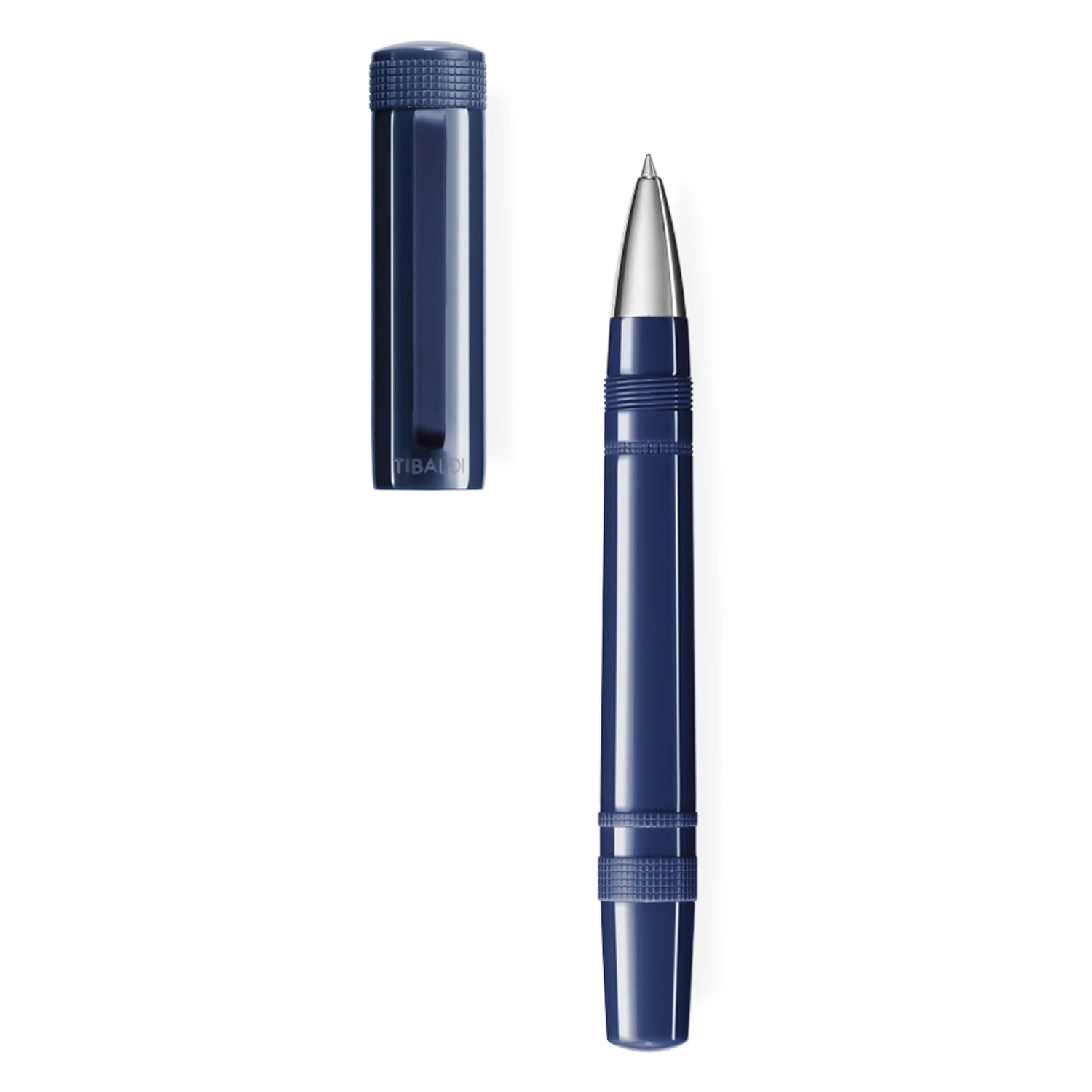 Tibaldi Perfecta Denim Rollerball Pen, Raw Denim Blue 1 Tibaldi Perfecta Denim Rollerball Pen, Raw Denim Blue