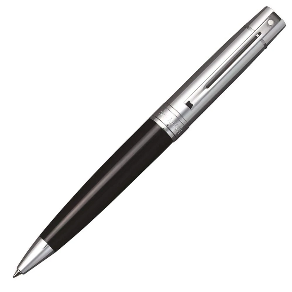 Sheaffer 300 Glossy Black With Chrome Trim Ballpoint Pen 1 Sheaffer 300 Glossy Black With Chrome Trim Ballpoint Pen