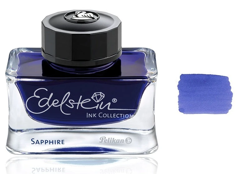 Pelikan Edelstein Fountain Pen Ink Bottle, 50ml, Sapphire Blue 1 Pelikan Edelstein Fountain Pen Ink Bottle, 50ml, Sapphire Blue