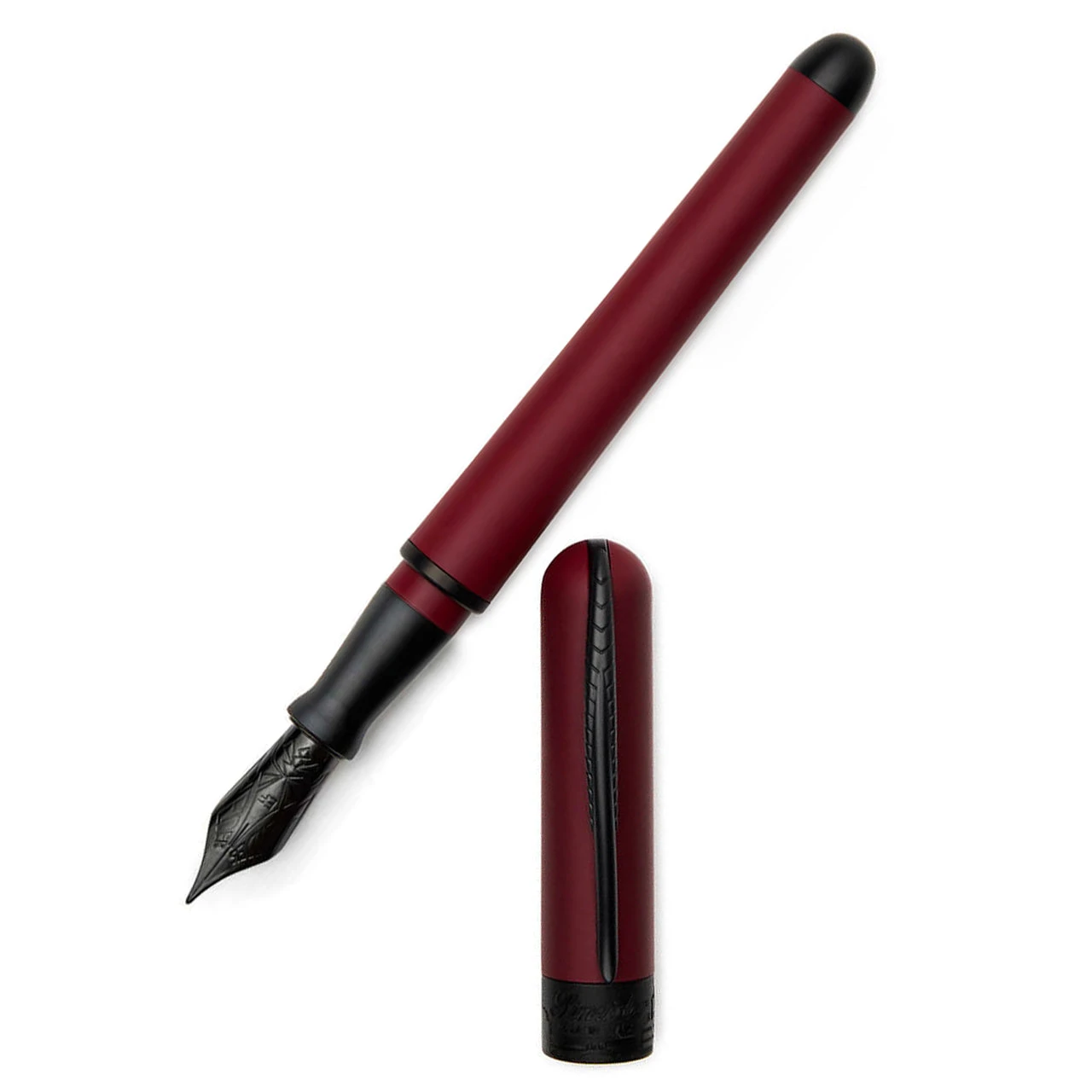 Pineider Avatar UR Matte Fountain Pen, Black Cherry 1 Pineider Avatar UR Matte Fountain Pen, Black Cherry