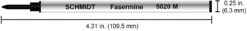 Schmidt Fiber Tip Marker Rollerball Pen Refills, 5020, Medium -Pen Shop 61 0izULk3L. AC SL1500