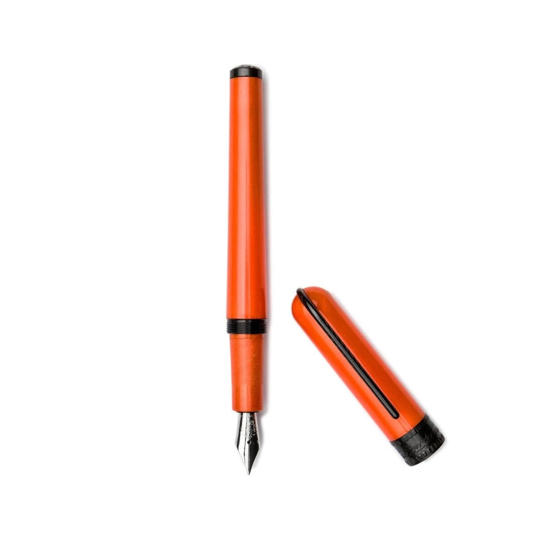 Pineider Metropolis Fountain Pen, Orange 1 Pineider Metropolis Fountain Pen, Orange