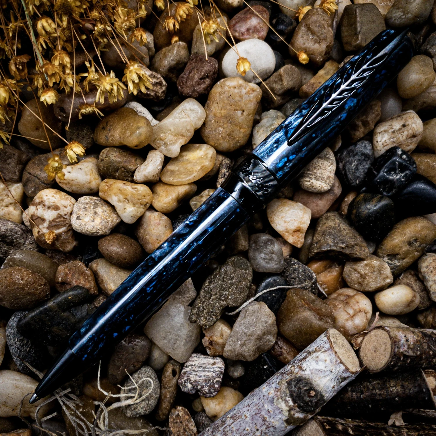 Pineider La Grande Bellezza Rocco Ballpoint Pen, Blue 1 Pineider La Grande Bellezza Rocco Ballpoint Pen, Blue