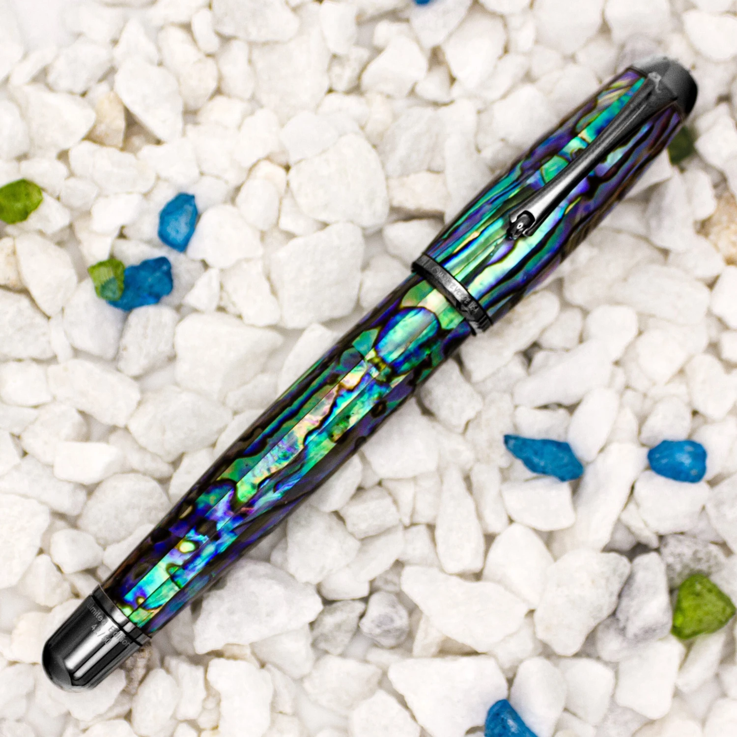 Monteverde Limited Edition Super Mega Abalone Fountain Pen, Gunmetal Trim 2 Monteverde Limited Edition Super Mega Abalone Fountain Pen, Gunmetal Trim - Image 2