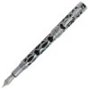 Conklin Endura Deco Crest Fountain Pen, Black & Chrome