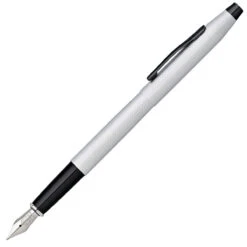 Cross® Cross Classic Century Fountain Pen, Brushed Chrome, Fine Nib
