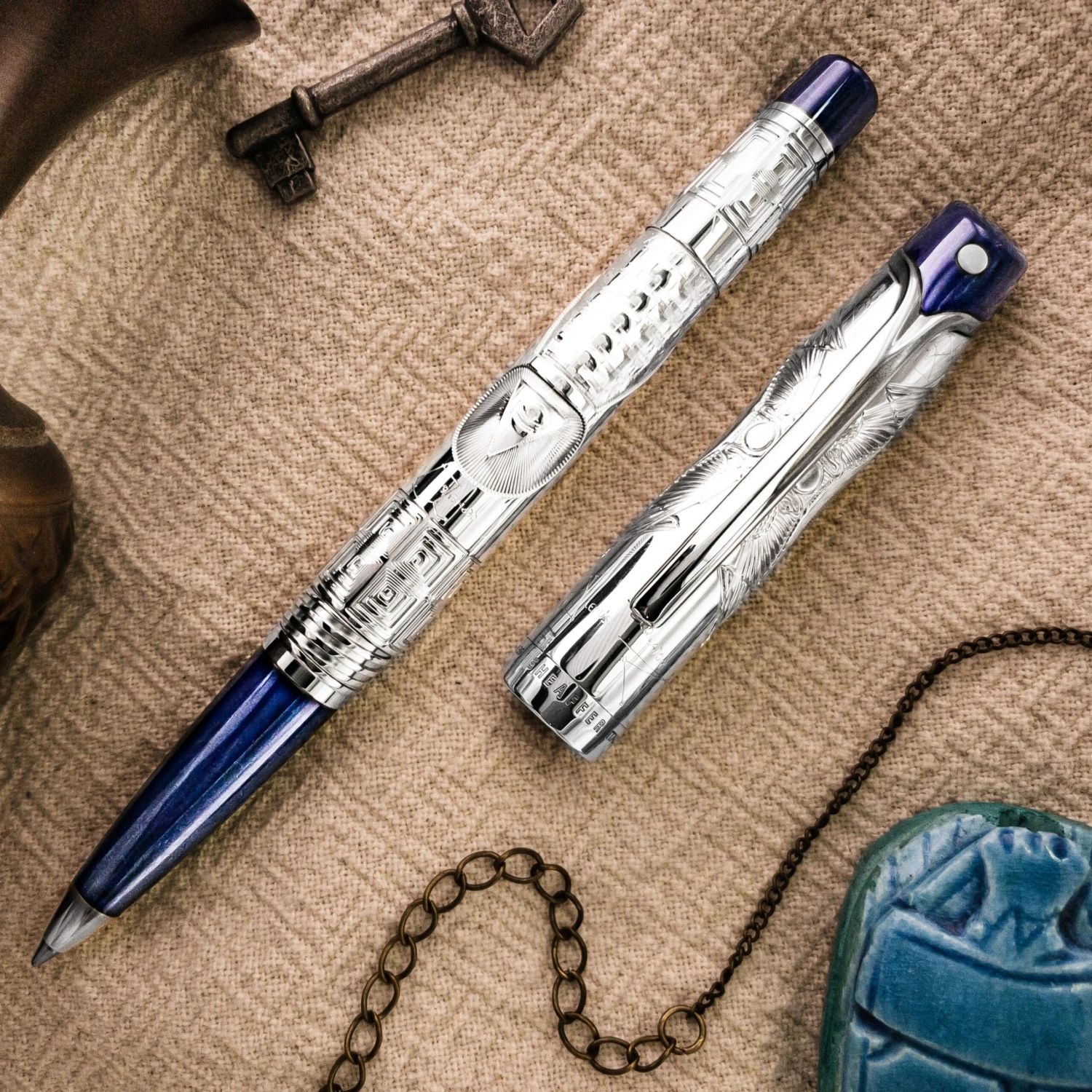Sheaffer Stars Of Egypt Limited Edition Sterling Silver Rollerball Pen 2 Sheaffer Stars Of Egypt Limited Edition Sterling Silver Rollerball Pen - Image 2