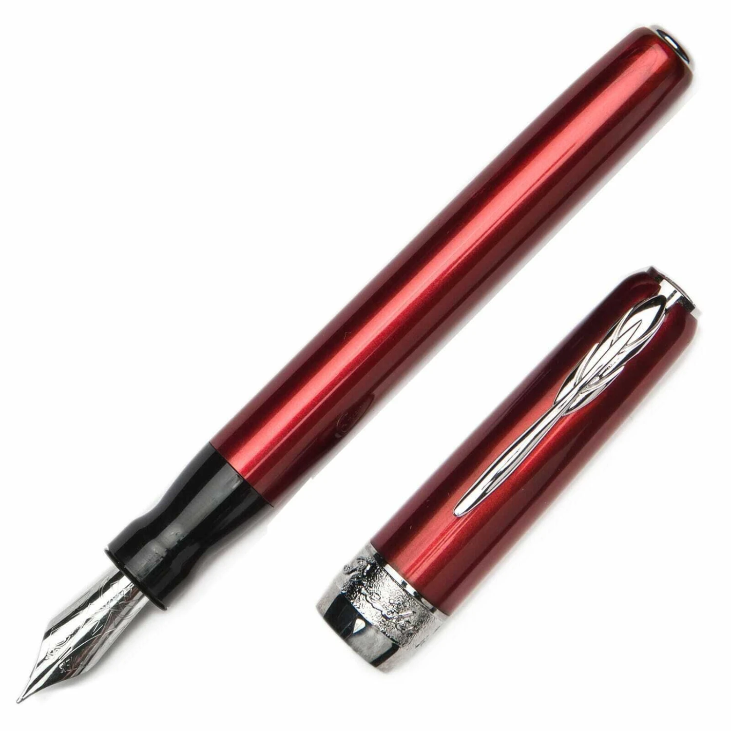 Pineider Full Metal Jacket Fountain Pen, Army Red 1 Pineider Full Metal Jacket Fountain Pen, Army Red