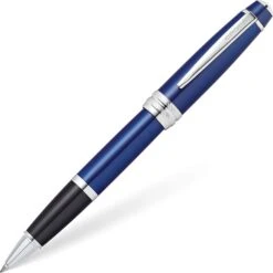 Cross® Cross Bailey Rollerball Pen, Blue Lacquer & Chrome