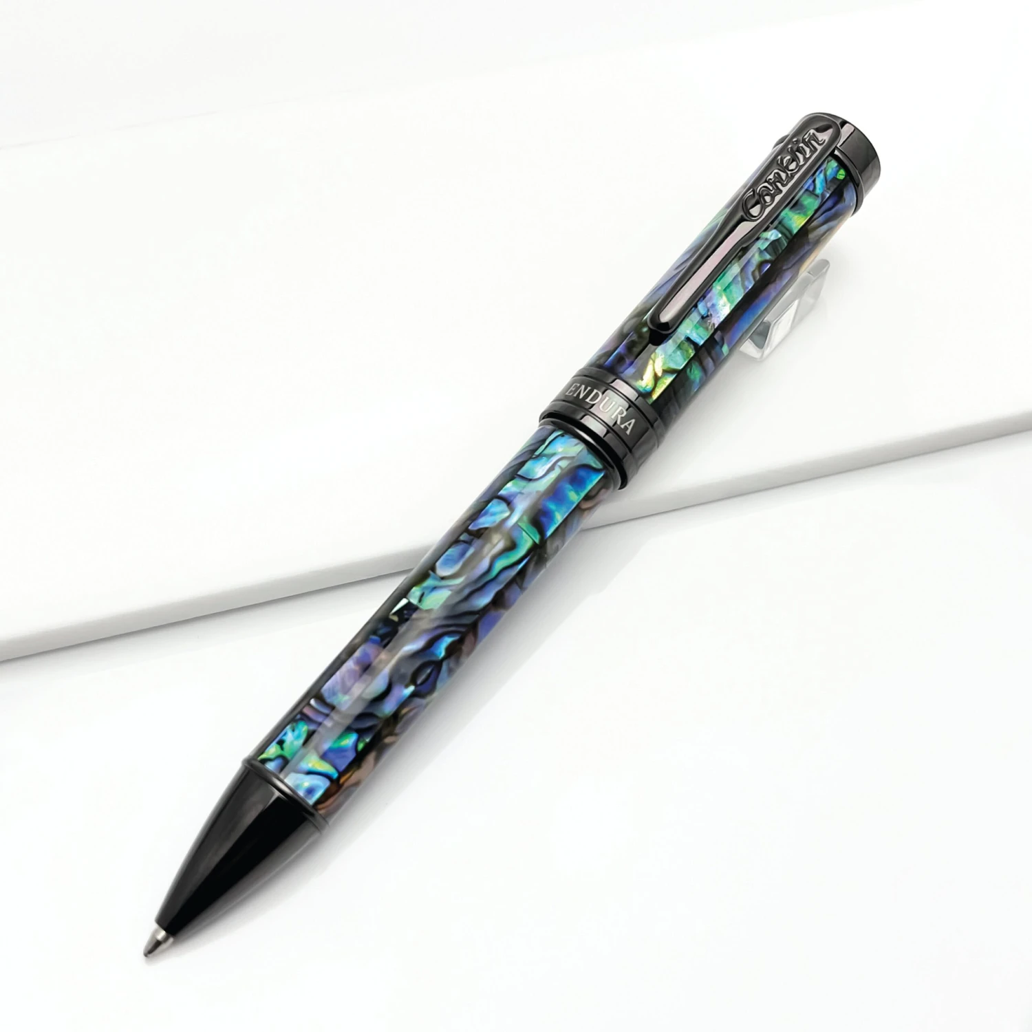 Conklin Endura Abalone Shell Limited Edition Ballpoint Pen, Gunmetal 1 Conklin Endura Abalone Shell Limited Edition Ballpoint Pen, Gunmetal
