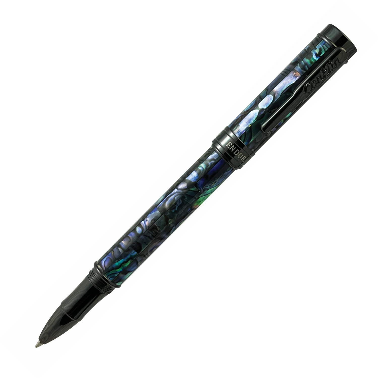 Conklin Endura Abalone Shell Limited Edition Rollerball Pen, Gunmetal 1 Conklin Endura Abalone Shell Limited Edition Rollerball Pen, Gunmetal