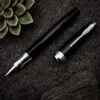 Pineider La Grande Bellezza Gemstone Rollerball Pen, Stone Black
