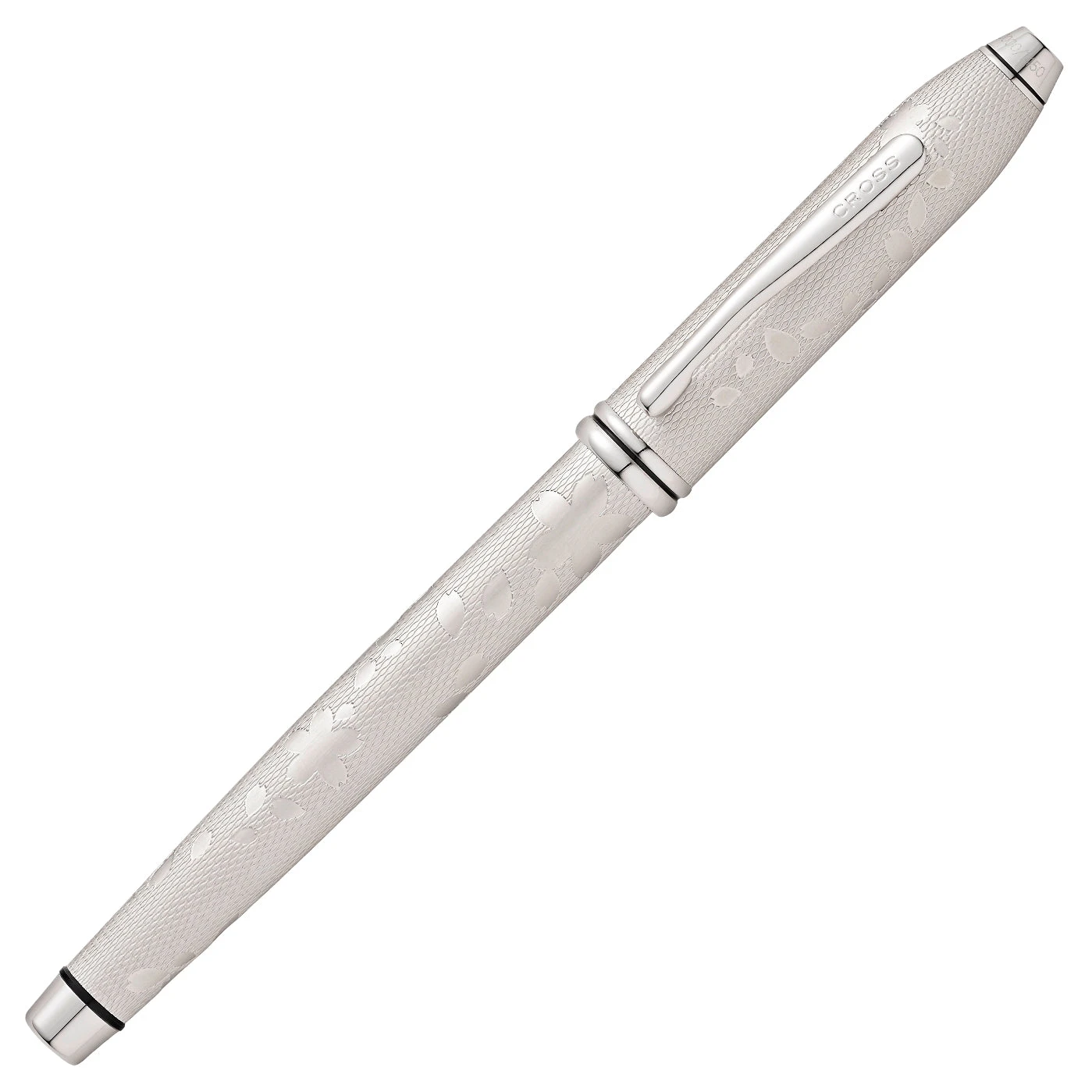 Cross® Cross Townsend Limited Edition Cherry Blossom Rollerball Pen, Brushed Platinum 2 Cross® Cross Townsend Limited Edition Cherry Blossom Rollerball Pen, Brushed Platinum - Image 2