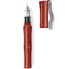 Tibaldi Bambo Lipstick Red Resin Fountain Pen, Sterling Silver Tassel, Fine Nib
