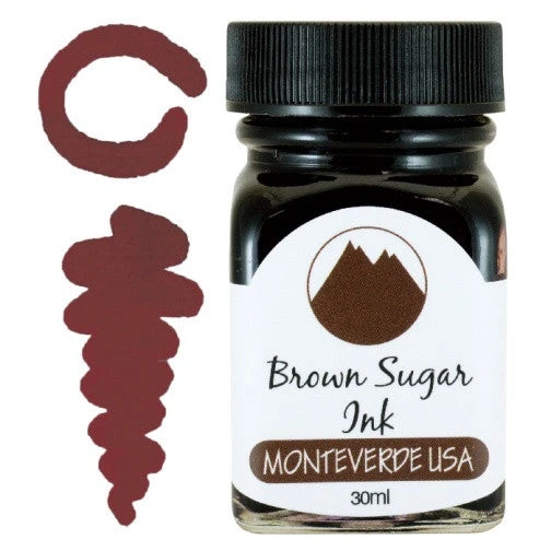 Monteverde 30ml Fountain Pen Ink Bottle, Brown Sugar 1 Monteverde 30ml Fountain Pen Ink Bottle, Brown Sugar