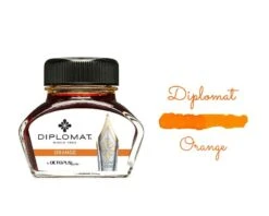 Diplomat Octopus Fountain Pen Ink Bottle, 30ml, Orange