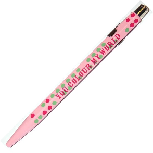 Caran D'Ache 849 Ballpoint Pen You Colour My World, Pink 1 Caran D'Ache 849 Ballpoint Pen You Colour My World, Pink
