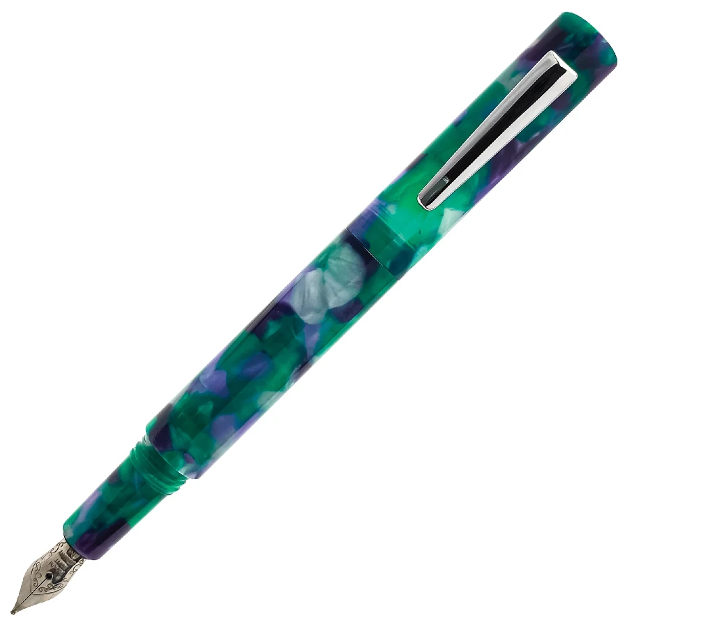 Monteverde MVP Pocket Fountain Pen, Green Abstracts 1 Monteverde MVP Pocket Fountain Pen, Green Abstracts