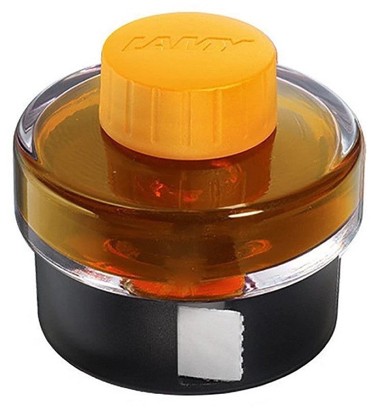 Lamy 50ml Fountain Pen Ink Bottle With Blotter Paper, Mango 1 Lamy 50ml Fountain Pen Ink Bottle With Blotter Paper, Mango