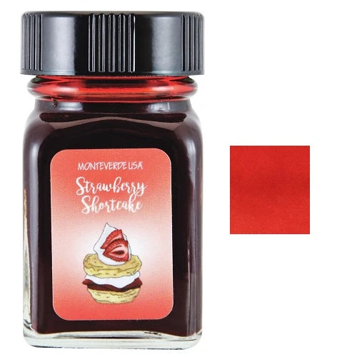 Monteverde 30ml Fountain Pen Ink Bottle, Sweet Life, Strawberry Shortcake 1 Monteverde 30ml Fountain Pen Ink Bottle, Sweet Life, Strawberry Shortcake