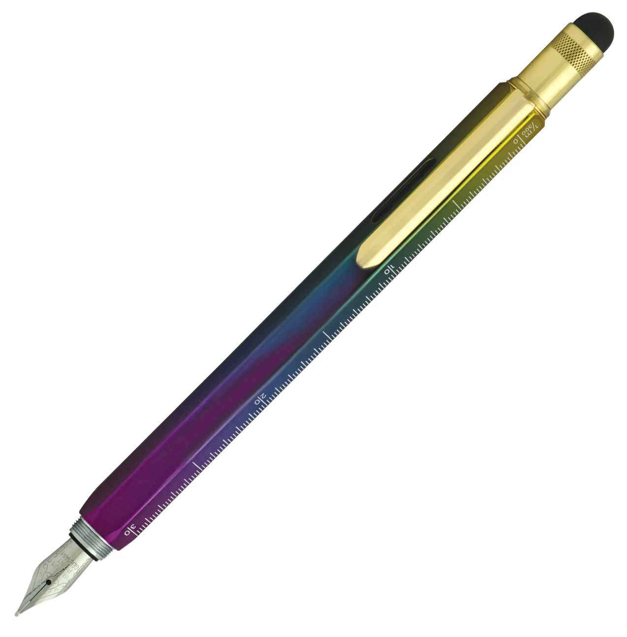Monteverde 9 In 1 One Touch Tool Fountain Pen & Stylus, Rainbow 1 Monteverde 9 In 1 One Touch Tool Fountain Pen & Stylus, Rainbow