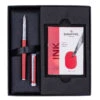 Sheaffer Intensity Fountain Pen & Ink Set, Herringbone Red, Medium Nib