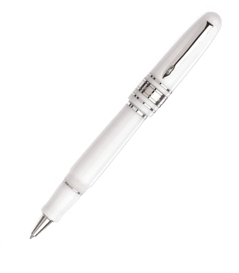 Marlen Class White Rollerball Pen 1 Marlen Class White Rollerball Pen