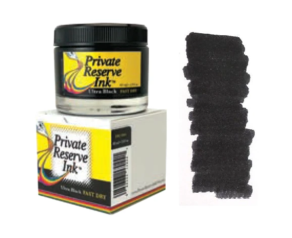 Private Reserve Fountain Pen Ink Bottle, 60ml, Ultra Black Fast Dry 1 Private Reserve Fountain Pen Ink Bottle, 60ml, Ultra Black Fast Dry