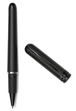 Pineider Avatar Rollerball Pen, Matte Black W/ Black Trim