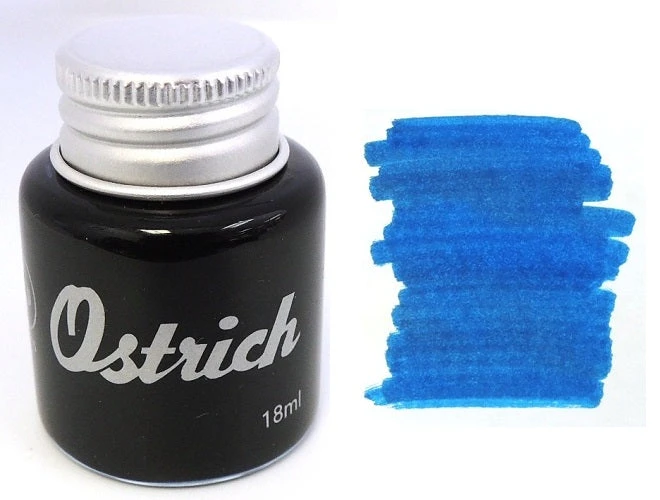 Ostrich Fountain Pen Ink Bottle, 18ml, Sea Of Okinawa Blue 1 Ostrich Fountain Pen Ink Bottle, 18ml, Sea Of Okinawa Blue