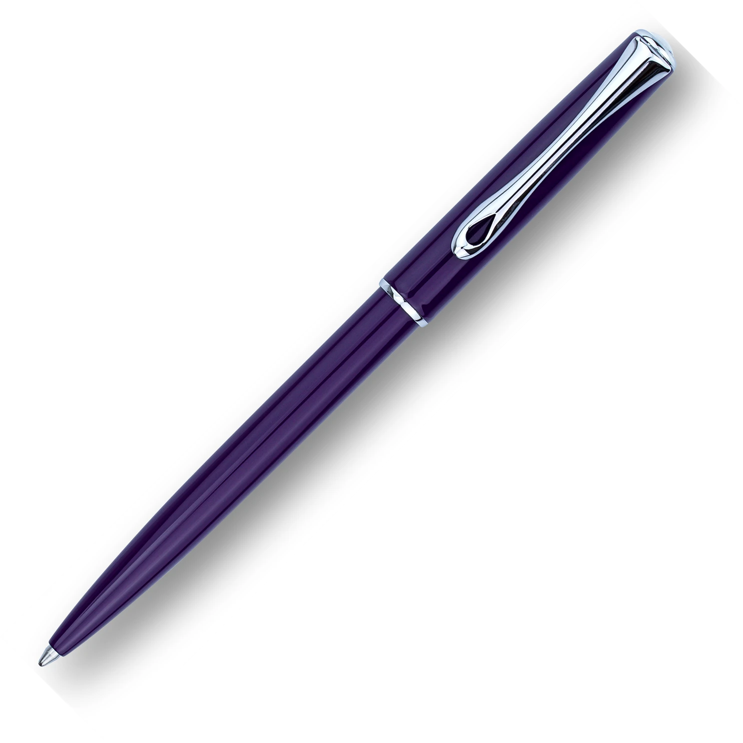 Diplomat Traveller Ballpoint Pen, Deep Purple & Chrome 1 Diplomat Traveller Ballpoint Pen, Deep Purple & Chrome