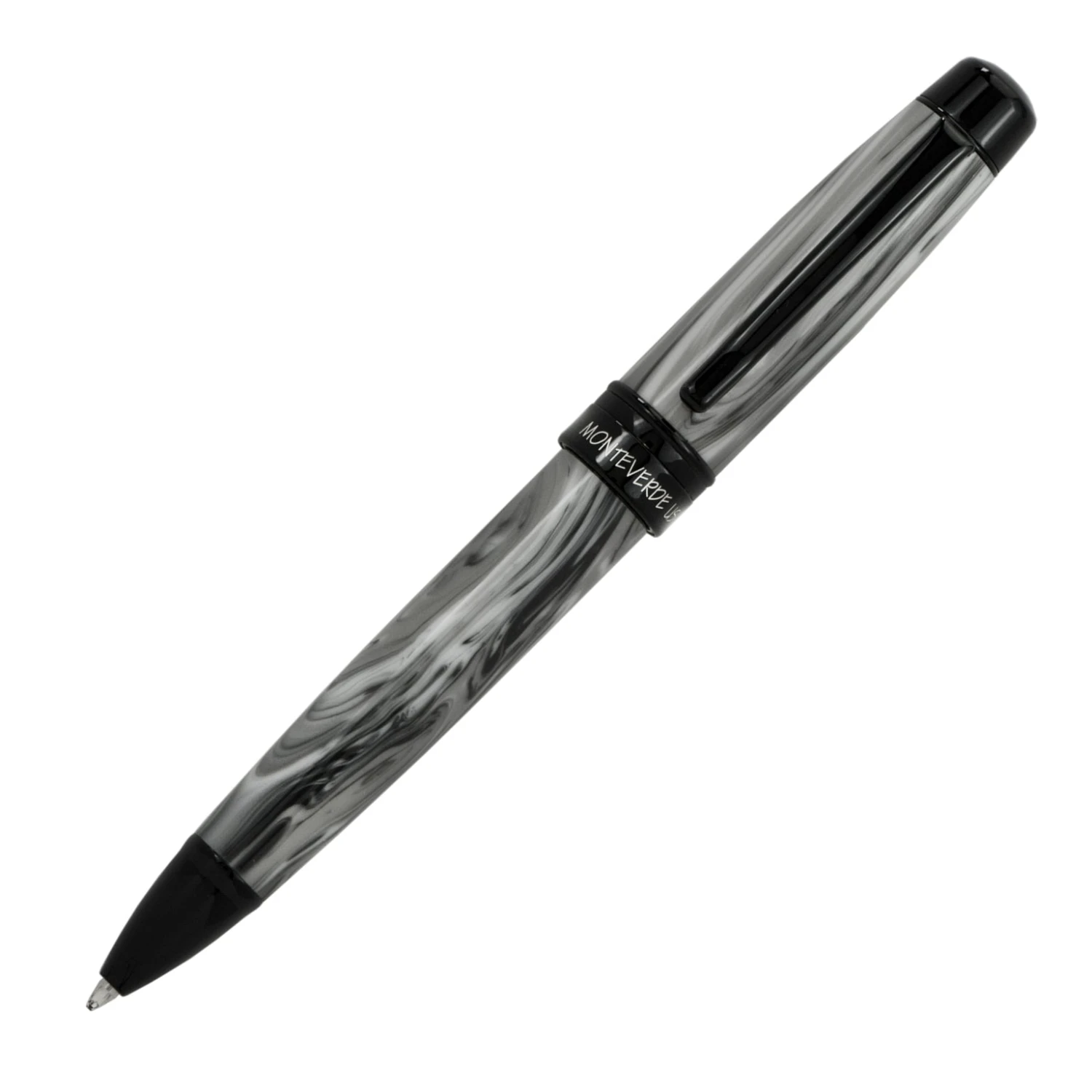 Monteverde Prima Ballpoint Pen, Grey Swirl 1 Monteverde Prima Ballpoint Pen, Grey Swirl