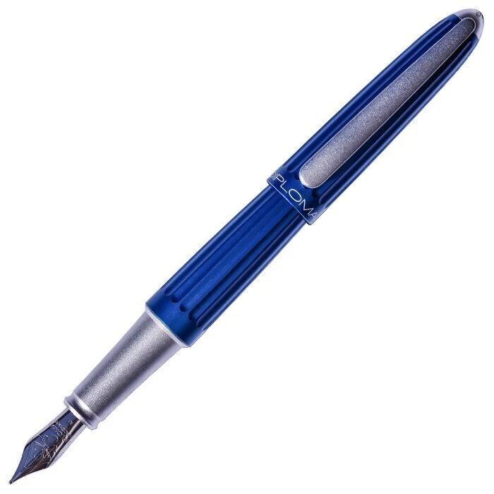 Diplomat Aero Blue Fountain Pen 1 Diplomat Aero Blue Fountain Pen