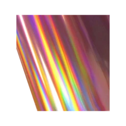 Heat Transfer Metallic Foil Roll - 12.5" X 100' - Holographic Rainbow - OVERSTOCK