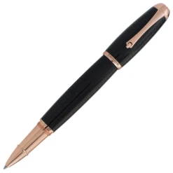 Monteverde Super Mega Carbon Fiber Rollerball Pen, Rose Gold Trim