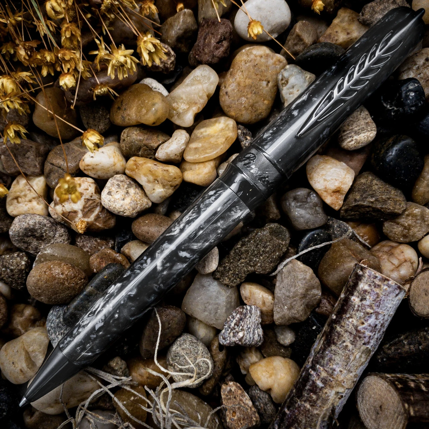 Pineider La Grande Bellezza Rocco Ballpoint Pen, Grey 1 Pineider La Grande Bellezza Rocco Ballpoint Pen, Grey