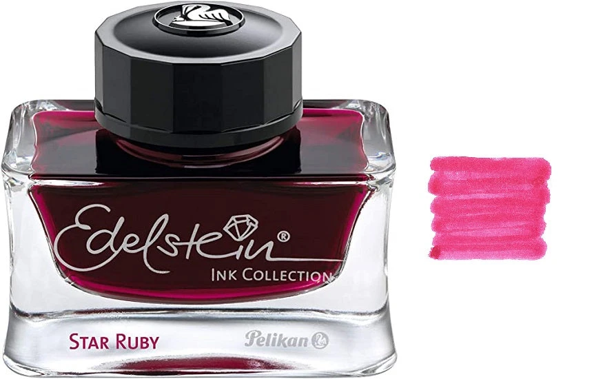 Pelikan Edelstein Fountain Pen Ink Bottle, 50ml, Star Ruby 1 Pelikan Edelstein Fountain Pen Ink Bottle, 50ml, Star Ruby