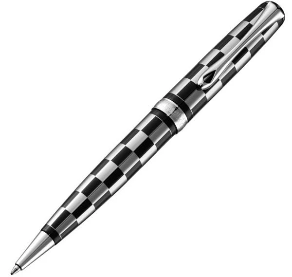 Diplomat Excellence A Plus Rome Black & White Ballpoint Pen 1 Diplomat Excellence A Plus Rome Black & White Ballpoint Pen