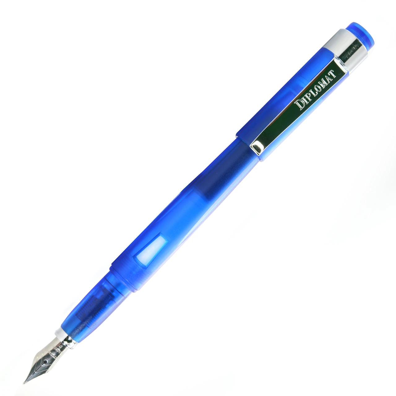 Diplomat Magnum Soft Touch Fountain Pen, Demo Blue 1 Diplomat Magnum Soft Touch Fountain Pen, Demo Blue