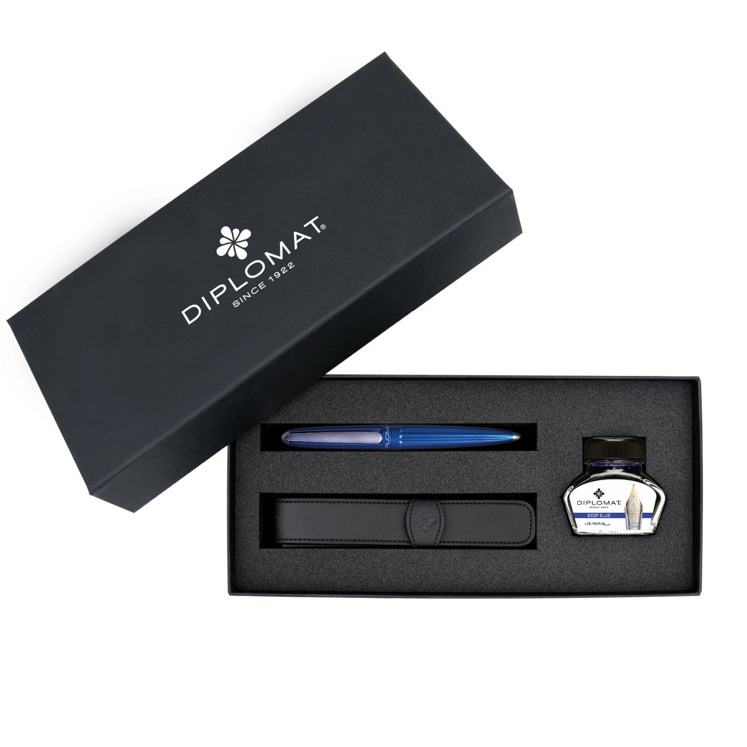 Diplomat Aero Fountain Pen Gift Set, Blue 1 Diplomat Aero Fountain Pen Gift Set, Blue