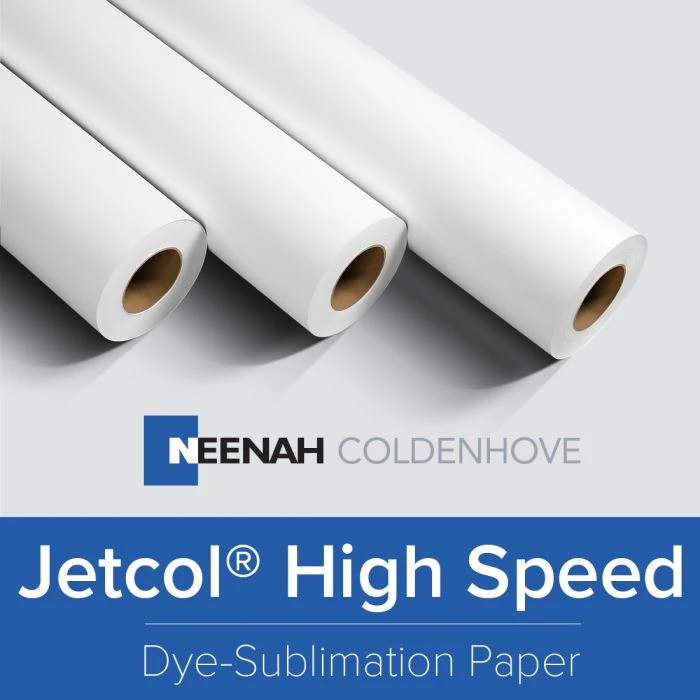 Jetcol® High Speed Sublimation Paper Roll - 95 GSM - 75" X 443 - OVERSTOCK 1 Jetcol® High Speed Sublimation Paper Roll - 95 GSM - 75" X 443 - OVERSTOCK