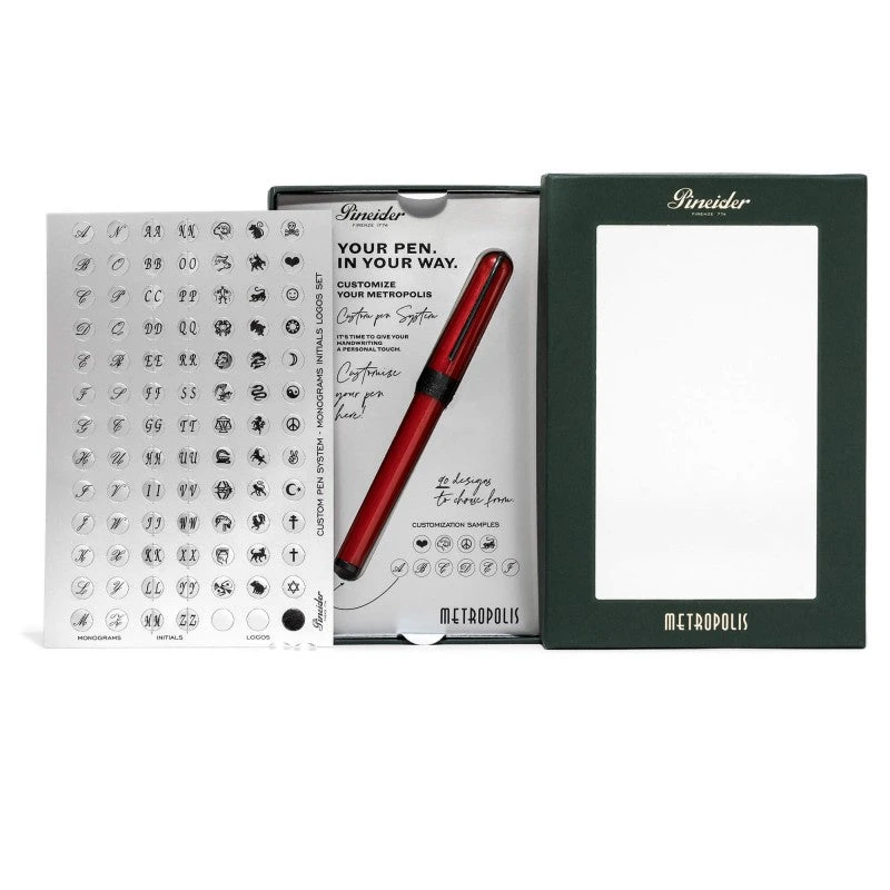 Pineider Metropolis Fountain Pen, Orange 2 Pineider Metropolis Fountain Pen, Orange - Image 2