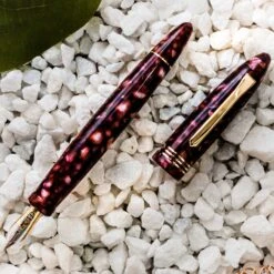 Tibaldi Bononia Limited Edition Vintage Pomegranate Fountain Pen, 18k Nib