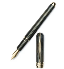 Pineider Avatar UR Deluxe Fountain Pen, Riace Bronze, 14K Gold Nib, Medium