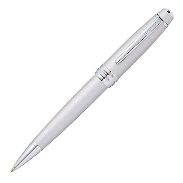 Cross® Cross Bailey Ballpoint Pen, Satin Chrome W/ Polished Chrome Accents 1 Cross® Cross Bailey Ballpoint Pen, Satin Chrome W/ Polished Chrome Accents