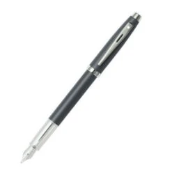 Sheaffer 100 Matte Gray Fountain Pen, Fine Nib