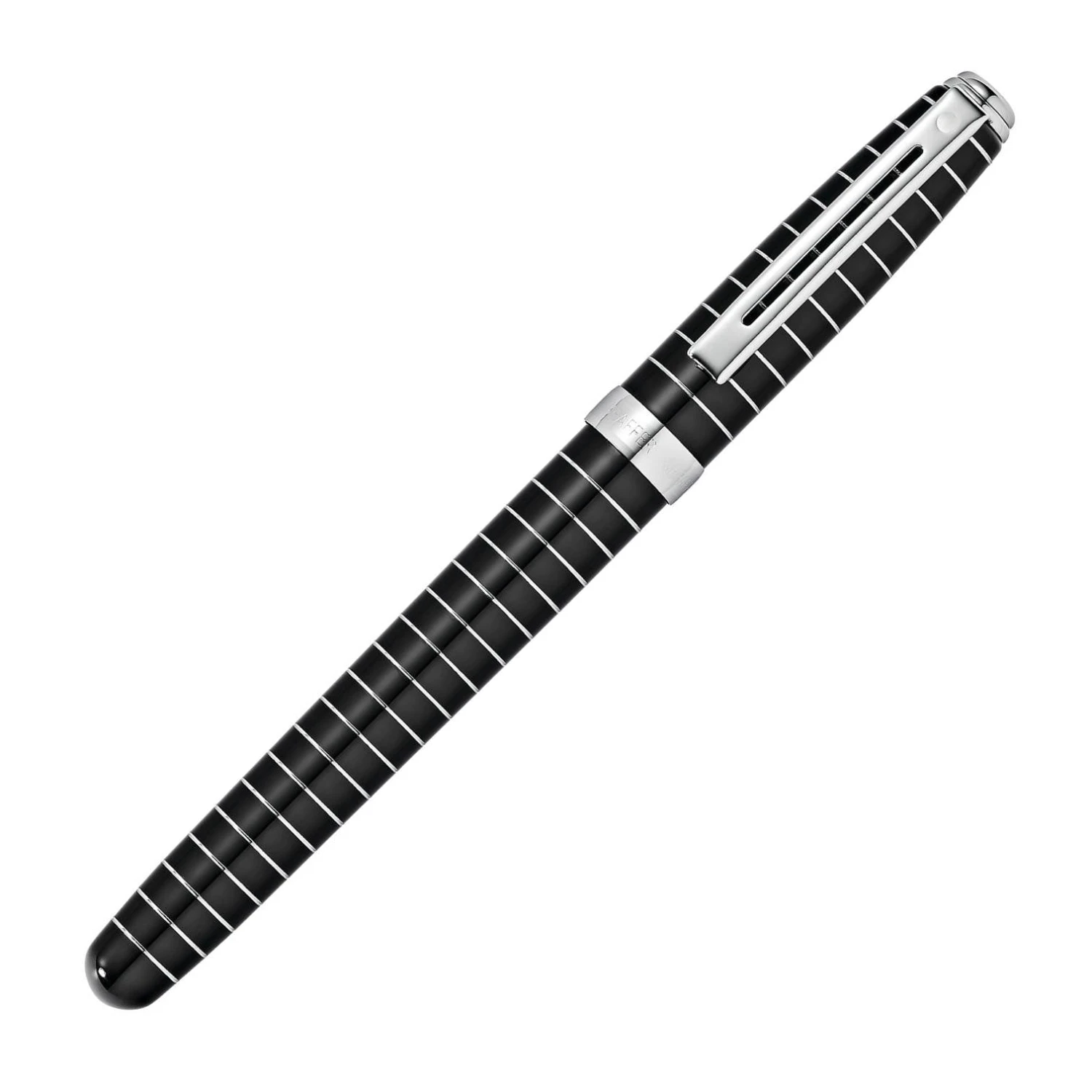 Sheaffer Prelude Rollerball Pen, Striped Black Lacquer & Chrome 2 Sheaffer Prelude Rollerball Pen, Striped Black Lacquer & Chrome - Image 2